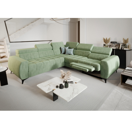 NAROŻNIK ROZKŁADANY PORTO II RELAX 255X258 CM - prawa , Wybierz własny kolor - Galeria tkanin poniżej