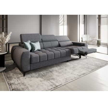 SOFA PORTO III RELAX 263 CM - Odcienie szarości , Strona prawa