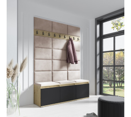 EMI 6 előszobafal, Trinity 02/Artisan + Fekete