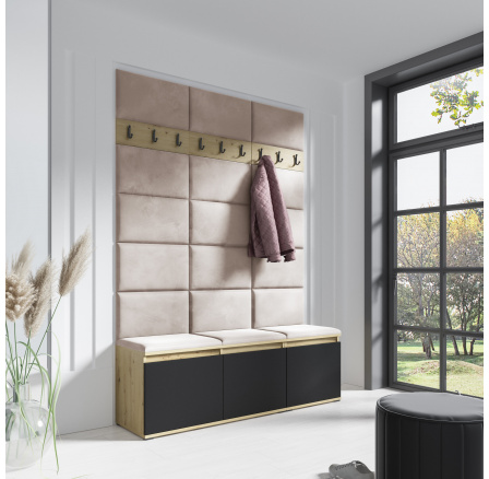 EMI 6 előszobafal, Trinity 02/Artisan + Fekete