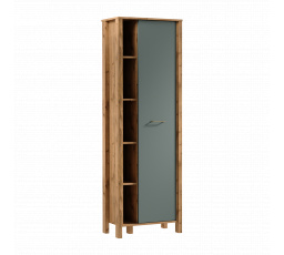 INDYGO R1D ruhásszekrény, Wotan Tölgy/Zöld