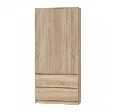 Šatní skříň MALVÍNA 2S-90, Dub sonoma
