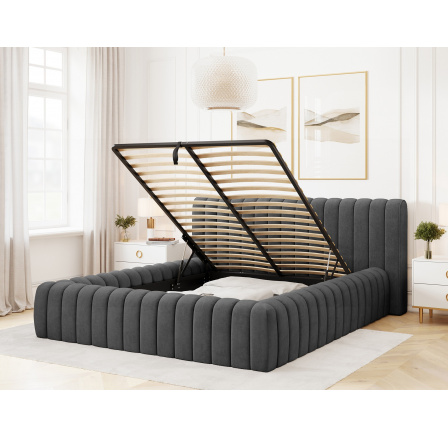 Carilla Bed + Metal Frame/Gas Lift/Storage 160x200 Sola 06 1