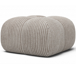 Kárpitozott puff COVIO, fehér bársony Modullo 01