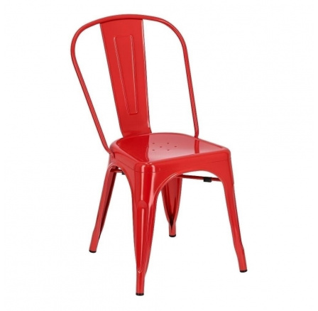 Párizs piros szék, Tolix inspirációval