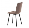 Jídelní židle, hnědá, sametová látka, CT-281 BR4
