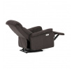Polohovací křeslo, elektrické zabudované ovládání, hnědá, látka, TV-925 BR2