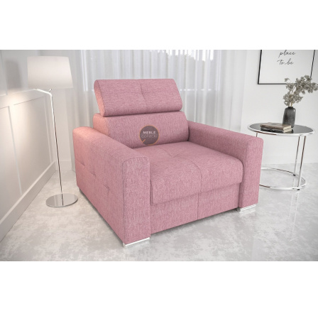 FOTEL MARGO 110 CM - Odcienie różu