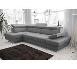 NAROŻNIK GALAXY MINI 170x280 - Odcienie szarości , lewa