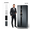 Fém szekrény JAN Compact 1750 x 800 x 400 mm, antracit