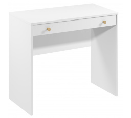 REL B1 íróasztal, Fehér/Arany