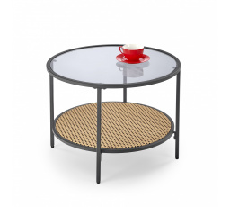 DAKOTA dohányzóasztal, füstös/természetes