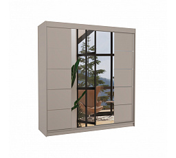 Tolóajtós szekrény tükörrel DALMATIA 200 Kašmír+Kašmír