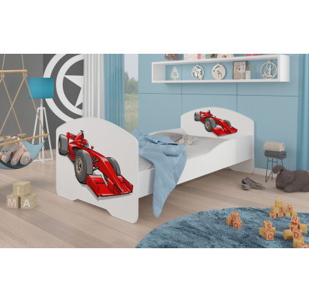 Łóżko z materacem PEPE FORMULA 140x70 White Łóżko z materacem PEPE FORMULA 140x70 White