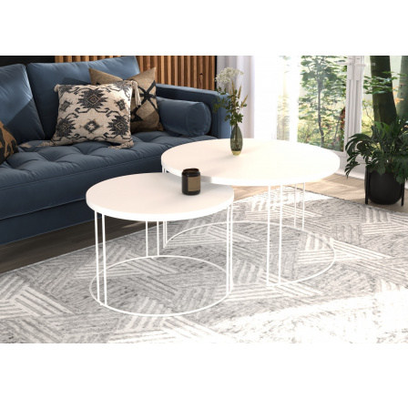 Konferencia asztal 2 az 1-ben ETTA Fehér+Fehér