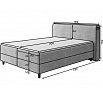 Kárpitozott ágy - boxspring CORTIKO 160x200, Modullo 04
