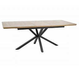 LOGAN étkezőasztal, Tölgy/Fekete matt