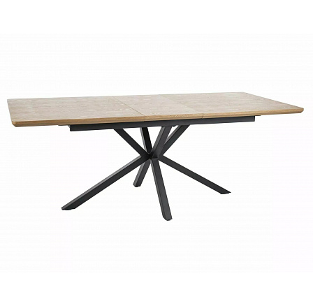 LOGAN étkezőasztal, Tölgy/Fekete matt