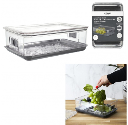 Gyümölcs- és zöldségtároló edény 3,5L