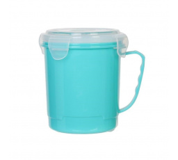 630 ml-es kék leveses bögre