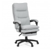 Kancelářské křeslo, synchronní mechanismus, stříbrná látka, KA-Y350 SIL