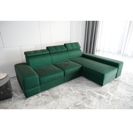 NAROŻNIK ROYAL 295×185 - prawa , Odcienie zieleni