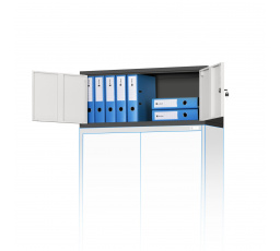 EVA szekrény toldalék, 900 x 380 x 400 mm, antracit-fehér