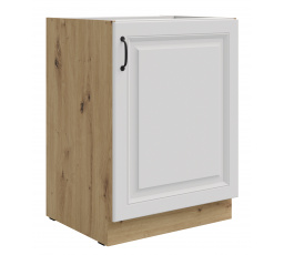 Dolní skříňka STELLO - 60 D 1F BB, Dub Artisan/Bílý mat