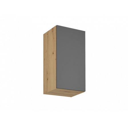 Konyhai felső szekrény Langen G40 P/L, szürke/tölgy artisan