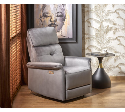 SEMIR dönthető szék USB-vel, Szürke