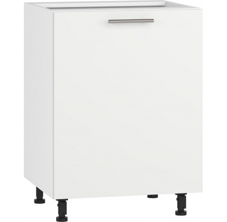 VENTO D-60/82 alsó konyhaszekrény, fehér matt