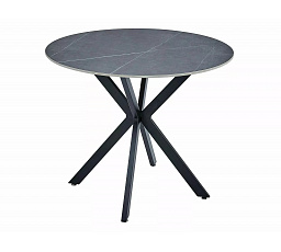 TALIA étkezőasztal, Szürke márvány hatás/Fekete