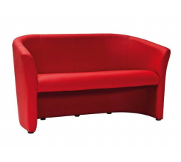 TM-3 kanapé, Piros ekobőr EK-6/Wenge