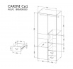 "CARINI" CA1 rendszer (szekrény) - Szín: nash tölgy