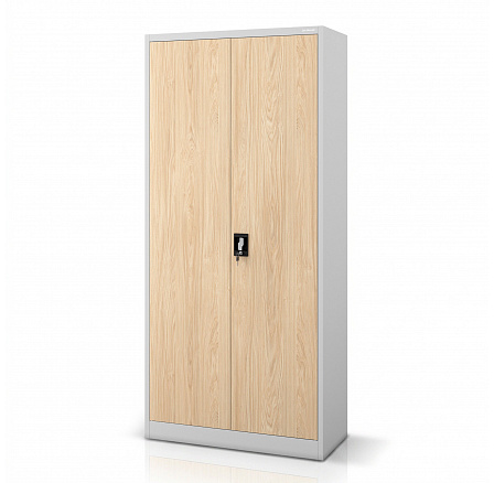 Fém szürke / sonoma tölgy irodai szekrény dokumentumokhoz: Eco Design JAN H 900 x 1950 x 400 mm
