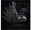 Szürke gamer szövetfotel, Normal: Diablo X.Eye Prime Stone Grey