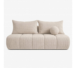 Sofa Rozkładana SARIA Kremowa Szenilowa