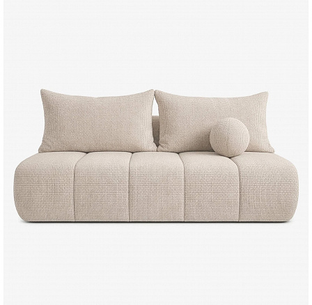 Sofa Rozkładana SARIA Kremowa Szenilowa Sofa Rozkładana SARIA Kremowa Szenilowa