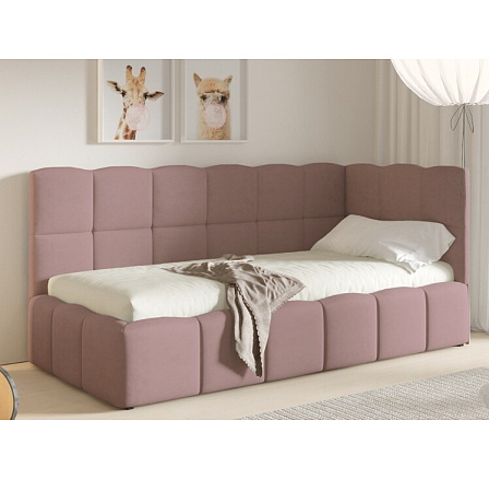 TUNIS ágy 200 x 90, magas oldalfal, Velutto 14, jobb oldali TUNIS ágy 200 x 90, magas oldalfal, Velutto 14, jobb oldali