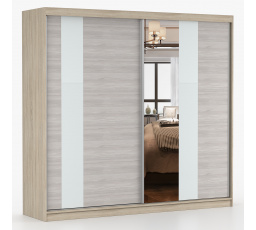 MULTI 32 gardróbszekrény - 233 cm, Sonoma Tölgy/Kathult