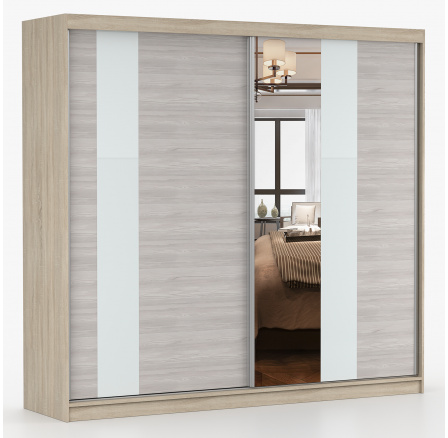 MULTI 32 gardróbszekrény - 233 cm, Sonoma Tölgy/Kathult