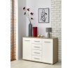 LIMA KM-4 komód, sonoma tölgy/fehér