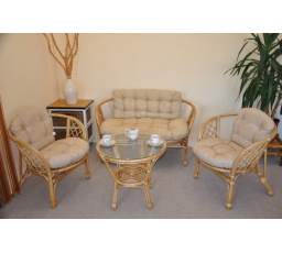 Polstry na soupravu Bahama velká komplet světle béžový melír