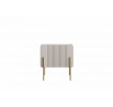 Szafka nocna Malmi 45 cm z szufladą - kaszmir / crema bianca / złote nóżki