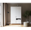 Dullum 120 Wardrobe White Biały 120x205 Not applicable
