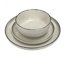 Temp étkészlet 4 személyre bézs színben