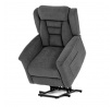 Polohovací křeslo, elektrické kabelové ovládání, šedá, látka, TV-7072 GREY2