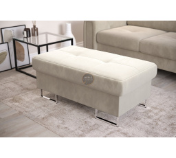 PUFA ZE SCHOWKIEM 100x55 CM GALAXY - Odcienie beżu