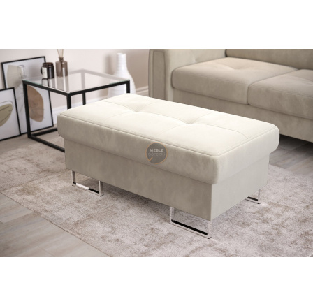 PUFA ZE SCHOWKIEM 100x55 CM GALAXY - Odcienie beżu