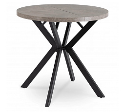 Stół DORIAN Rozkładany 80-160 cm Beton/Czarny